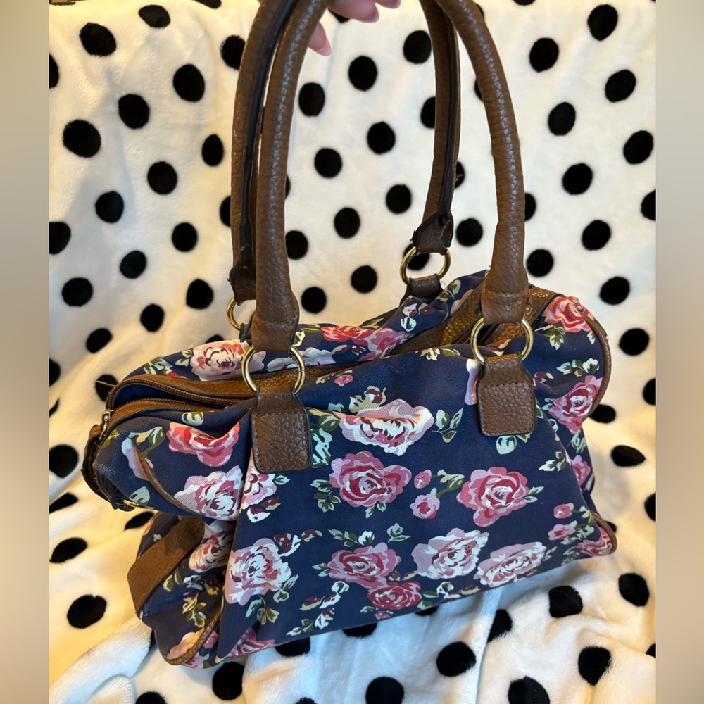 American Eagle Floral Y2K Purse – Navy Rose